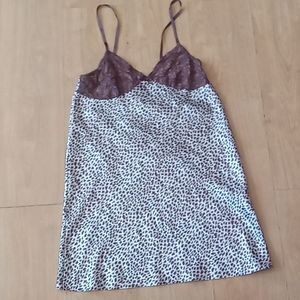 Cheetah print lace night dress
